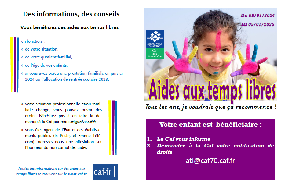 Campagne Aide aux Temps Libres (ATL)